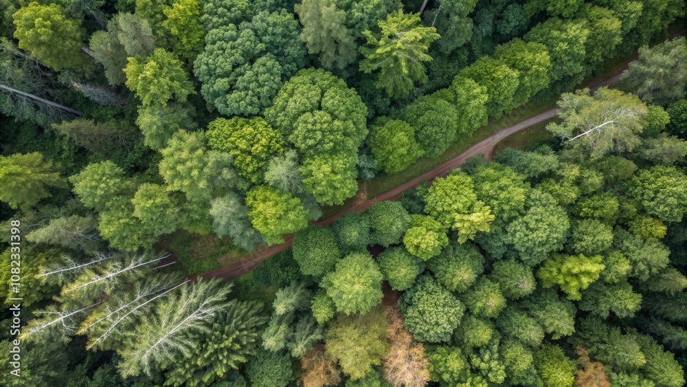 Stunning Aerial View of a Lush Forest with Dense Tree Canopy and Natural Greenery, Perfect for Nature Lovers and Eco-Travel Enthusiasts Stunning Aerial View of a Lush Forest with Dense Tree Canopy and Natural Greenery, Perfect for Nature Lovers and Eco-Travel Enthusiasts