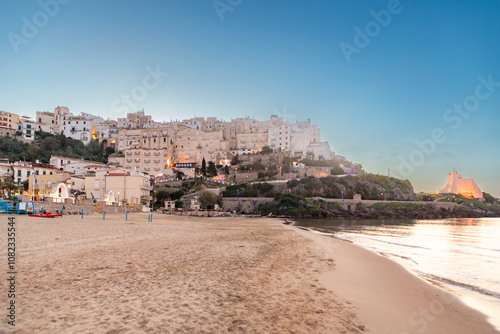 Fototapeta Naklejka Na Ścianę i Meble -  Beautiful early morning view in the village of Sperlonga, Lazio region of Italy.