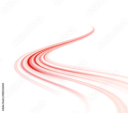 Png futuristic technological style. Png abstract background with speed lines. Neon color rays vector abstract background. The light lines of the road a blue light background creating of movement