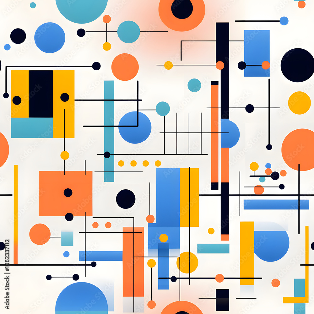 Seamless geometric shapes and lines, minimalistic design with bold colors and a modern, sleek aesthetic
Seamless geometric shapes and lines, minimalistic design with bold colors and a modern, sleek aesthetic