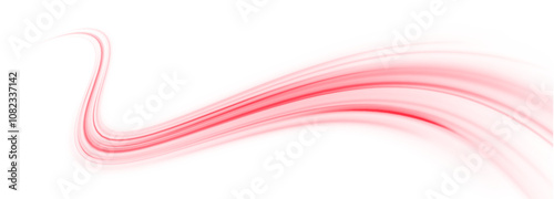 Png neon rays vector abstract background red. Futuristic technological style. Png Abstract background with speed lines. Vector illustration. Futuristic. The light lines of the road are red