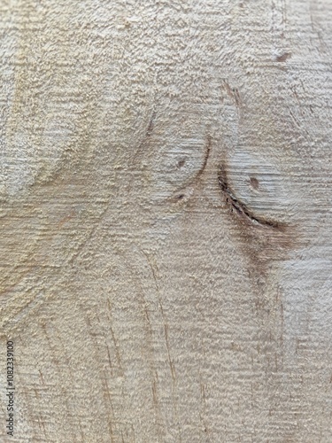 Close-up of old wooden planks with natural rough texture and visible wood grain. photo