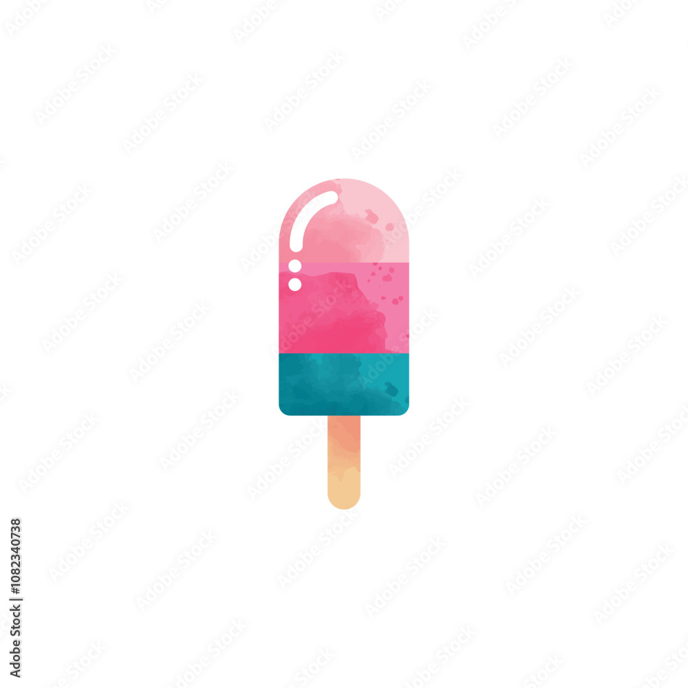 ice cream isolated on a white background, Popsicle vector graphic design, Dessert vector graphic, Summer Treats, Ice Cream vector design