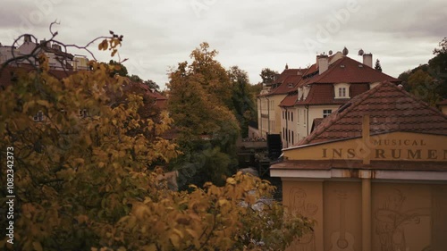 prague autumn street