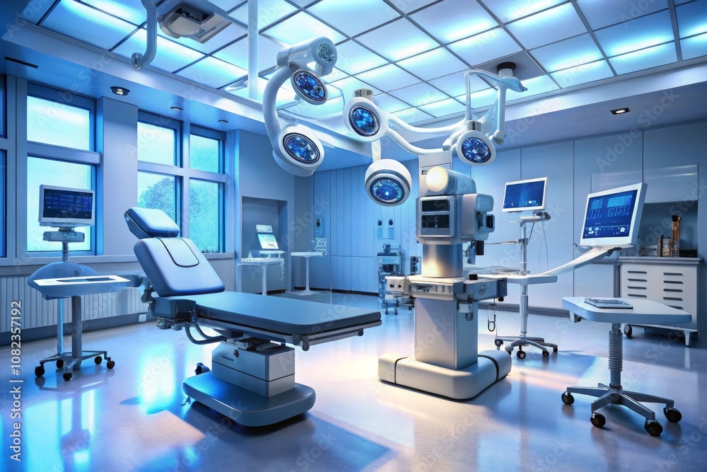 a hospital room with a monitor and a monitor on it a hospital room with a monitor and a monitor on it