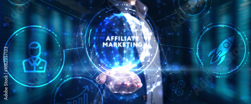 AFFILIATE MARKETING. Business, Technology, Internet and network concept.