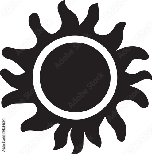 abstract sun icon