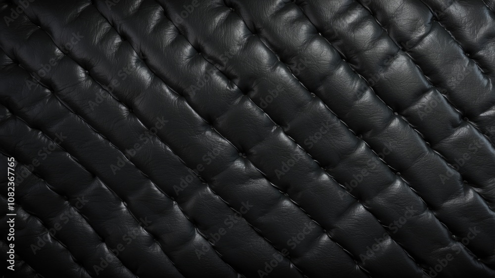 Fototapeta premium Abstract black luxury leather texture background