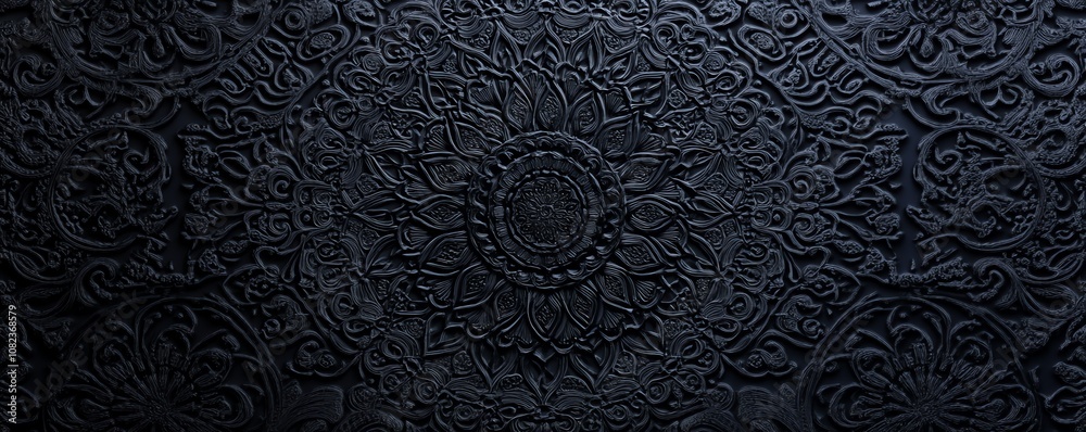 Intricate Mandala Patterns on Black Wallpaper Intricate Mandala Patterns on Black Wallpaper
