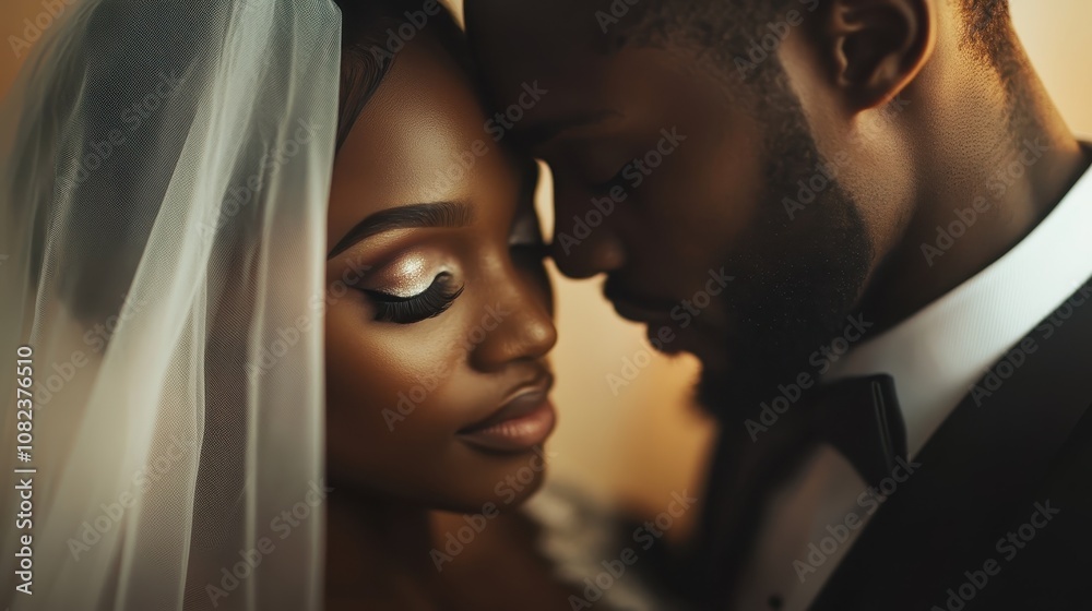 A tender moment captured as newlyweds embrace gently on their wedding day, showcasing love, intimacy, and elegance in a soft, romantic atmosphere. A tender moment captured as newlyweds embrace gently on their wedding day, showcasing love, intimacy, and elegance in a soft, romantic atmosphere.