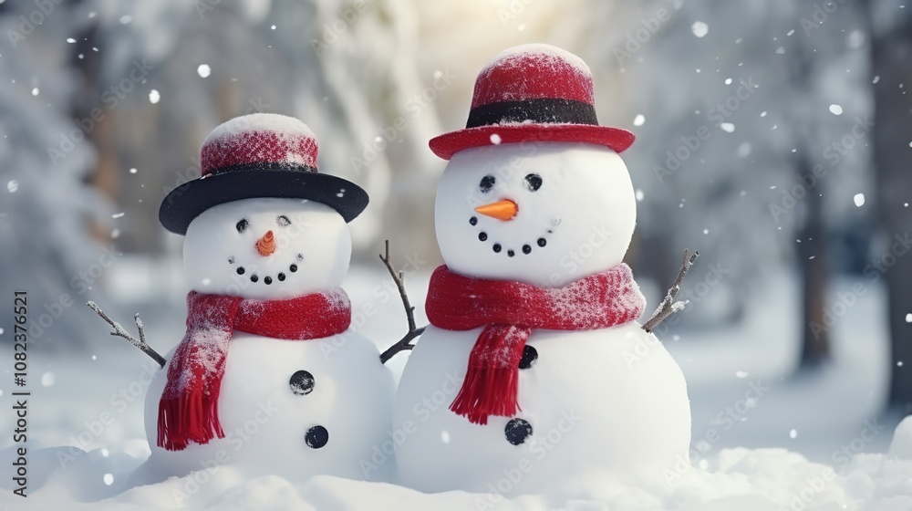 Cartoon illustration of celebration of Christmas,generated with AI. Cartoon illustration of celebration of Christmas,generated with AI.