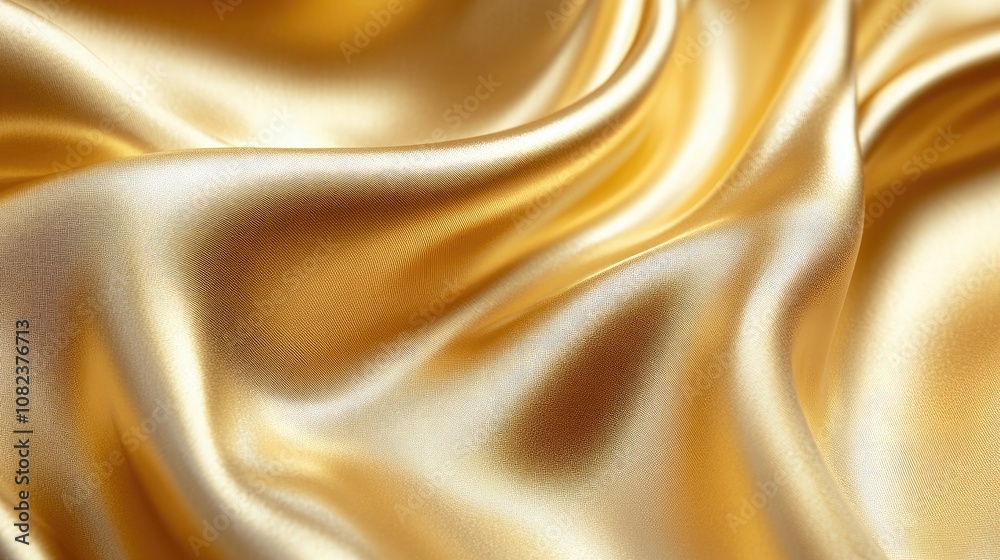 Golden Satin Fabric with Flowing Drapes, Smooth Texture, and a Luxurious Soft Shine, Perfect for Fashion, Luxury, and Elegant Design Themes, Ideal for High-End and Glamorous Projects Golden Satin Fabric with Flowing Drapes, Smooth Texture, and a Luxurious Soft Shine, Perfect for Fashion, Luxury, and Elegant Design Themes, Ideal for High-End and Glamorous Projects