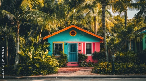 Colorful Cottage in a Tropical Paradise