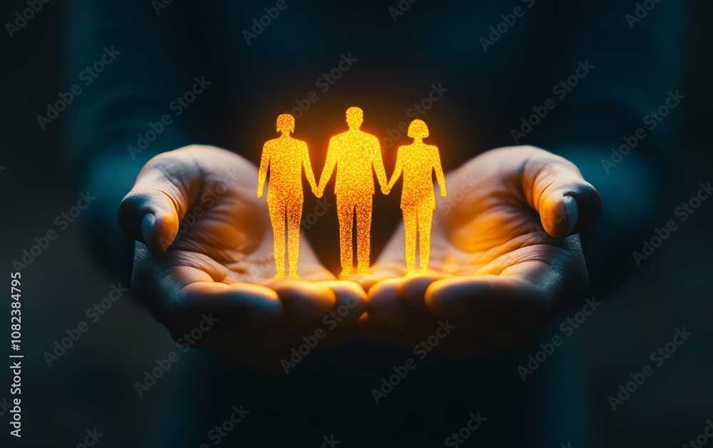 Obraz premium HR department holding quality employees in hands