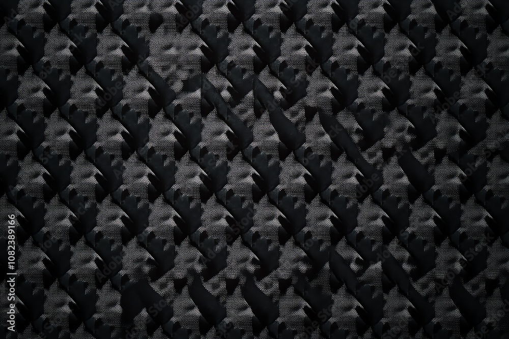 Elegant Houndstooth Pattern on Black Elegant Houndstooth Pattern on Black