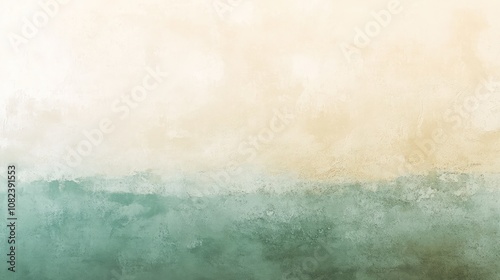 Abstract Green and Beige Textured Background