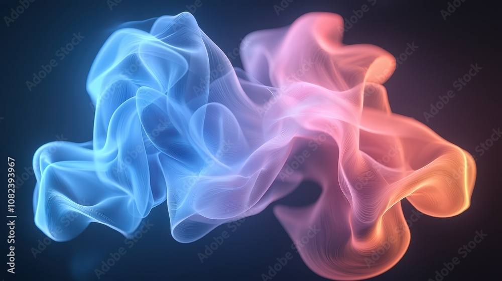 A vibrant blend of blue and pink abstract swirls creates a dynamic, fluid form against a dark backdrop, evoking a sense of motion and energy. A vibrant blend of blue and pink abstract swirls creates a dynamic, fluid form against a dark backdrop, evoking a sense of motion and energy.