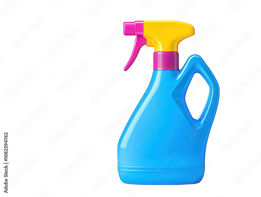 Blue Liquid Dish Soap Bottle Spray with Purple Nozzle Green Pump Label Blue Liquid Dish Soap Bottle Spray with Purple Nozzle Green Pump Label