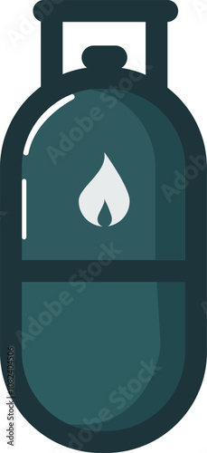 lpg gas cylinder vector art 