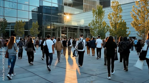 people walking on the street