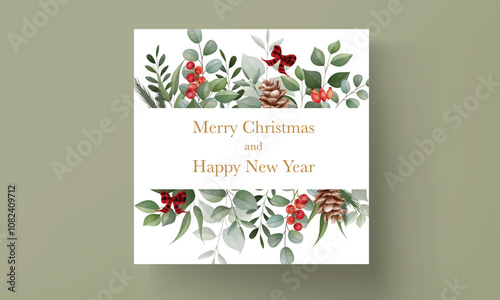Lovely Christmas card collection with beautiful leaves