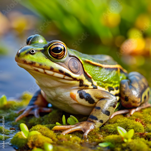 common european frog or edible frog rana kl esc photo