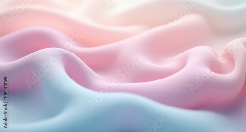 Hazy cloth textures in pastel hues with a soft focus, depth of field, and close-up, perfect for a calming, minimalistic abstract wallpaper.