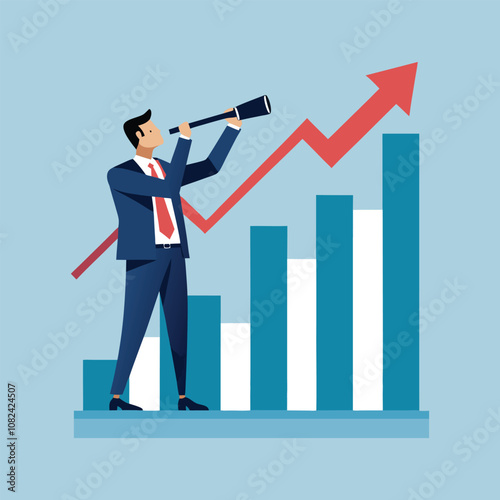 Investment & Risk Management Vector - Stock Trading, Market Volatility, Finance Strategy, Data Analytics Chart Design