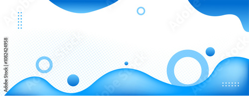 blue fluid abstract background. great for banner, poster, cover