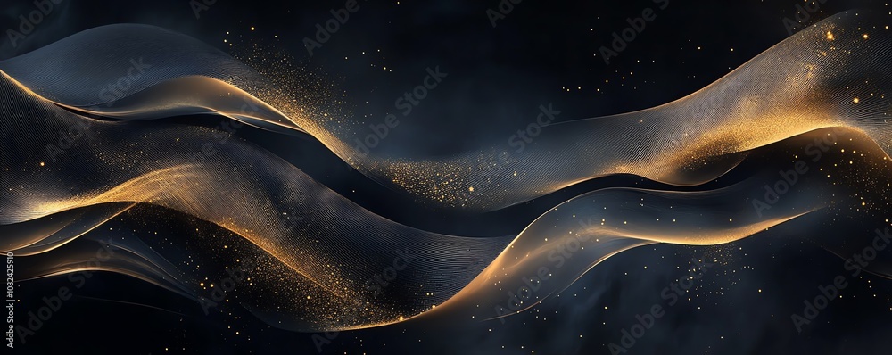 Sophisticated Gold Accents on Dark Background Sophisticated Gold Accents on Dark Background