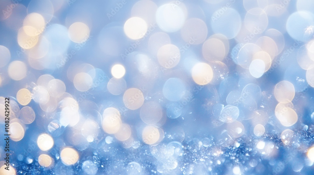 Obraz premium Soft Blue Bokeh Background for Creative Projects