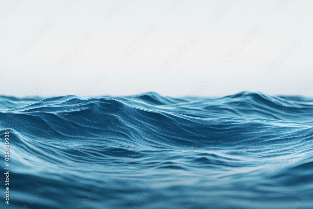 Serene Ocean Waves Under a Calm Sky Serene Ocean Waves Under a Calm Sky