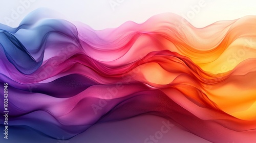 Abstract Gradient Sunrise in Pastel Colors. Generative AI