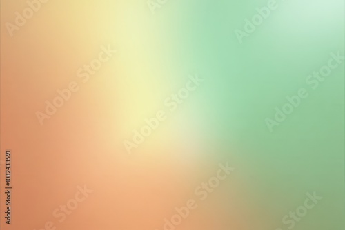 Soft gradient background in peach and mint green