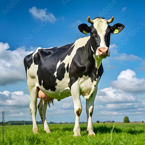 holstein cow standing