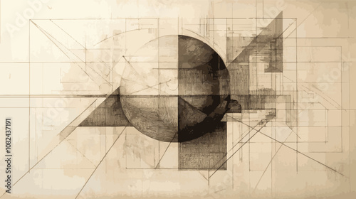 illustration with a earth globe image