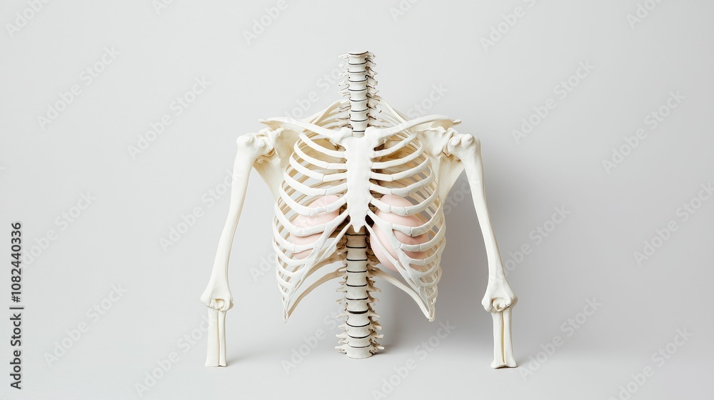 anatomy skeletal concept, A detailed anatomical model of a human ...