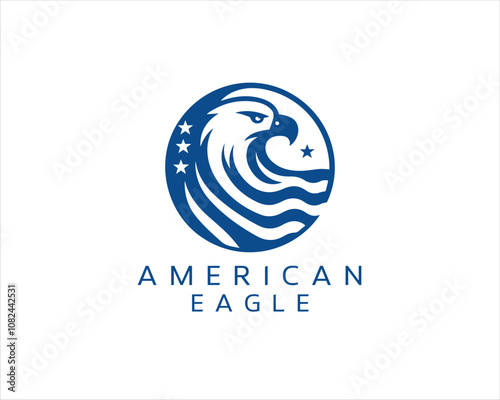 American Eagle logo design icon symbol vector illustration.