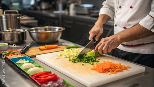 chef preparing food in the kitchen
