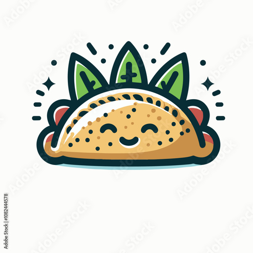 empanada logo illustration