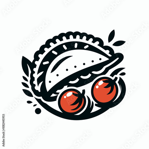 empanada logo illustration