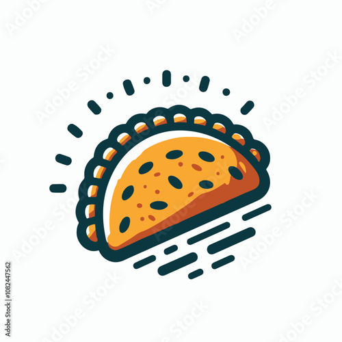 empanada logo illustration