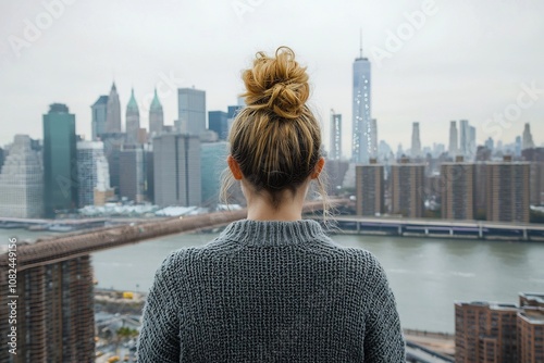 A Wanderluster's Perspective:Admiring the Cityscape from Brooklyn Promenade photo