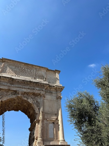 arch in rome, italy photo