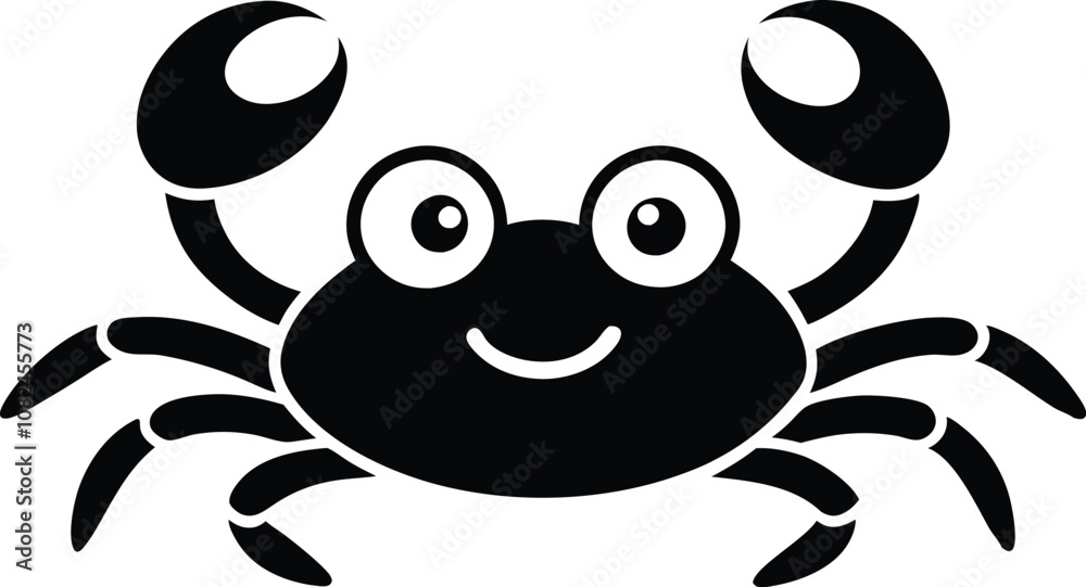 crab silhouette, crab icon black vector seafood crab silhouette, crab icon black vector seafood