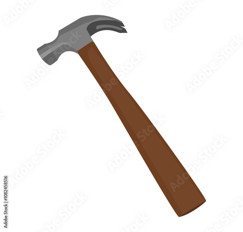realistic hammer illustration vector design photo