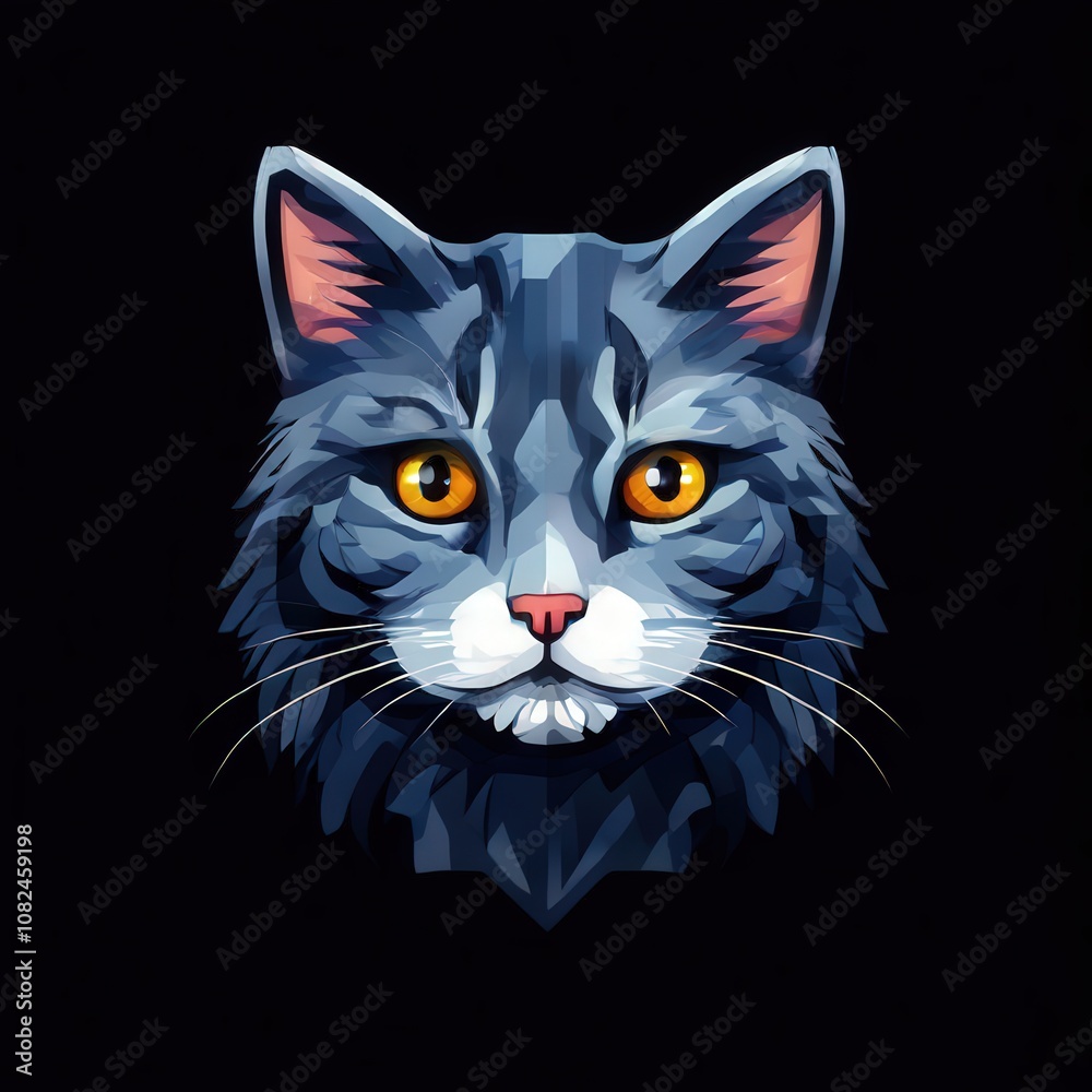 the AI Image Generator, black cat portrait the AI Image Generator, black cat portrait