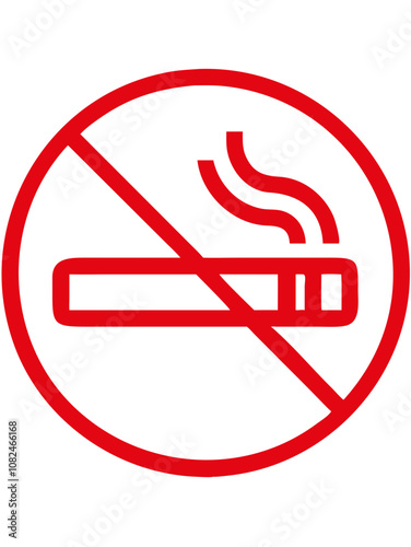 No smoking sign displayed prominently to promote a smoke-free environment in public spaces, emphasizing health awareness and community welfare