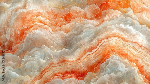 Wallpaper Mural Close-up of colorful mineral formations showcasing orange and white layers. Torontodigital.ca