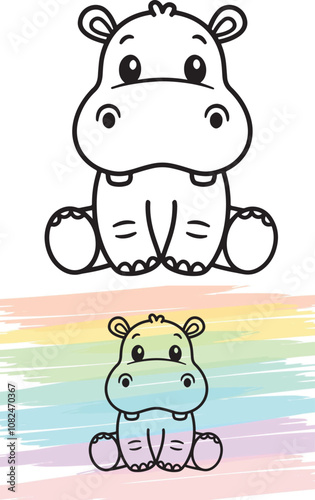 white background animal vectors, cats, elephants, hippos, giraffes, elephants, dinos